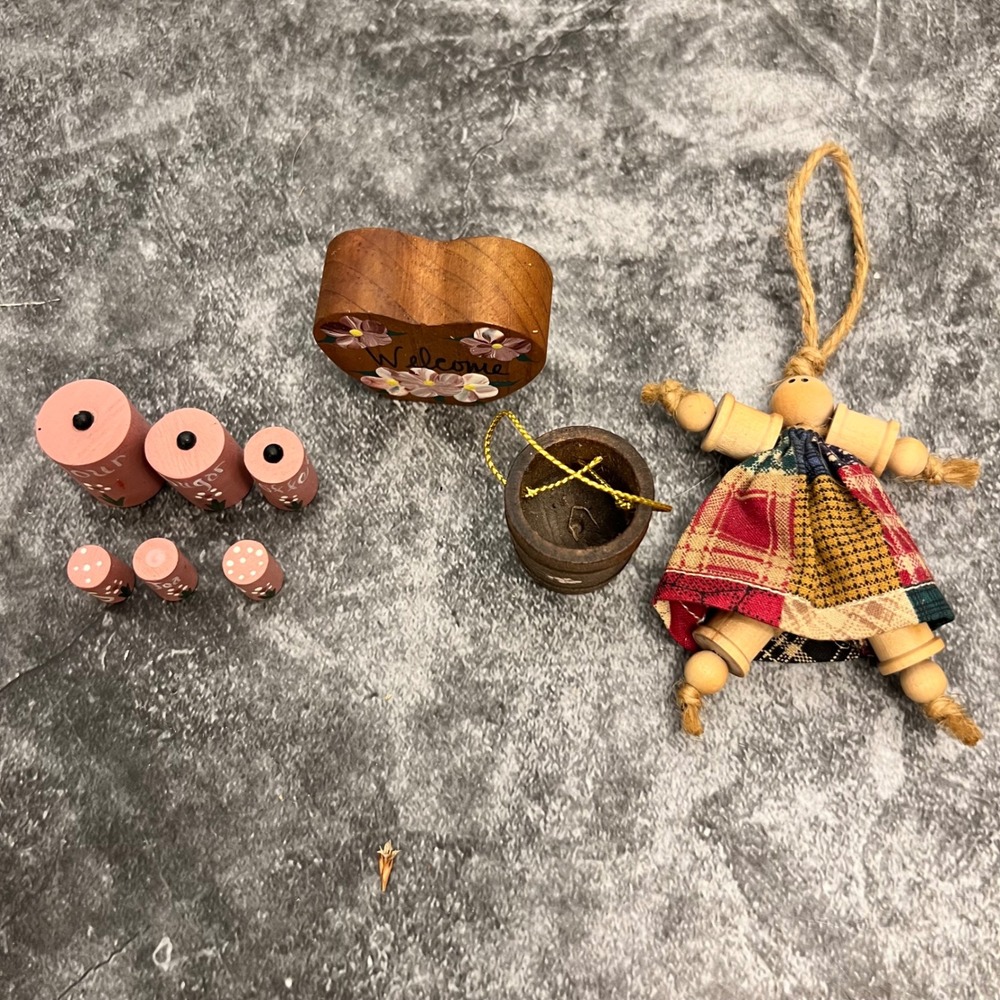 Vintage Pink Trinket Miniature Lot | Farmhouse Cottage - Picture 2 of 4